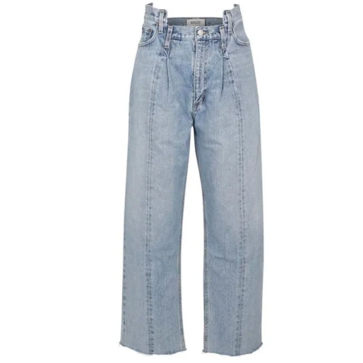 New Agolde Pieced Angled Jean In Matrix Wash Denim Women's Size 27